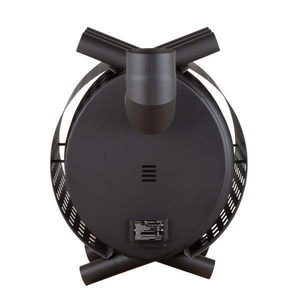 Rückansicht eines Kaminofens mit Ofenrohranschluss