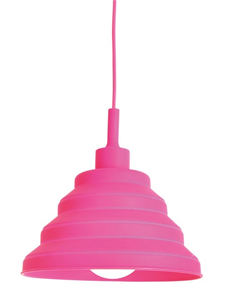 Pendelleuchte mit flexiblem Lampenschirm