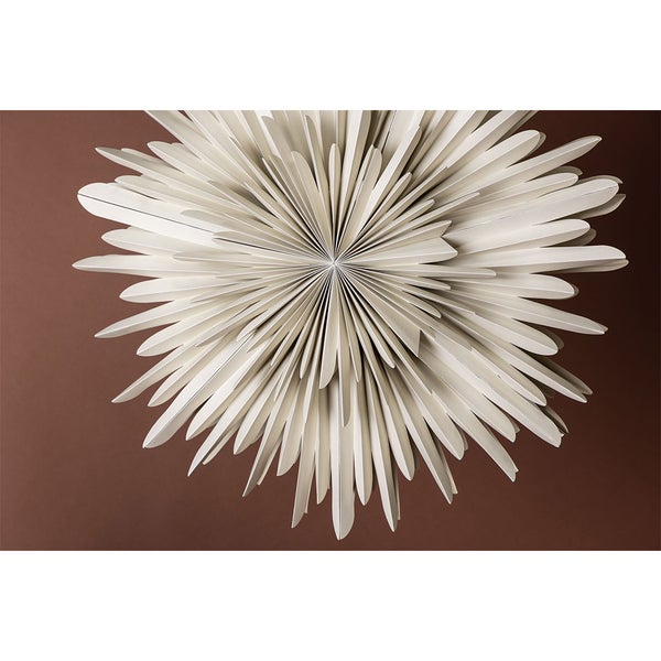 Sälen Weihnachtsstern mit Licht Papier Ø80 cm Pendelleuchte beige. 80 X 25 X 80 cm