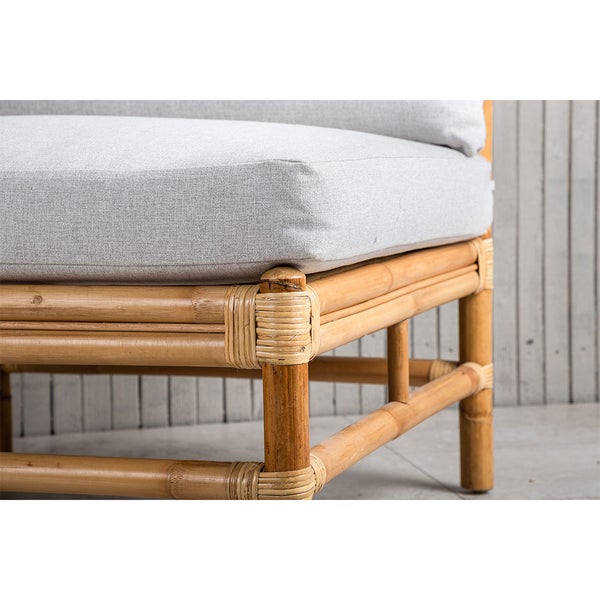 Cane Gartensofa Mittelsegment natur. 72 X 75 X 71 cm