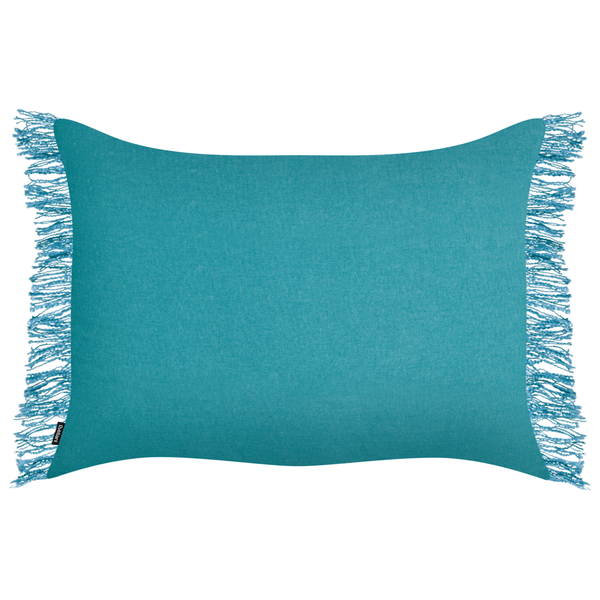 Dekokissen 2er Set MABA Baumwolle 50 x 35 cm Blau Ohne Muster