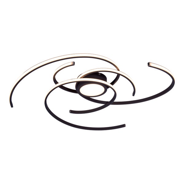 Deckenleuchte mit geschwungenen Lichtelementen für Innenräume