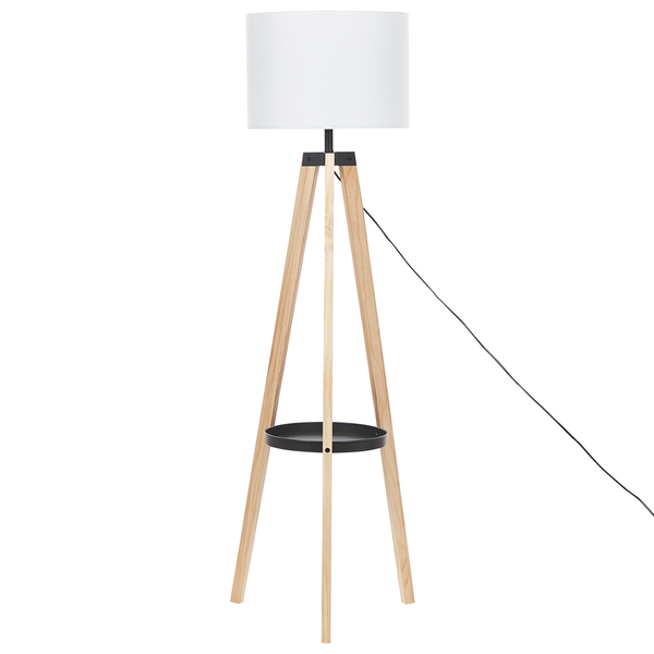 Stehlampe BLUFF Kiefernholz Weiß