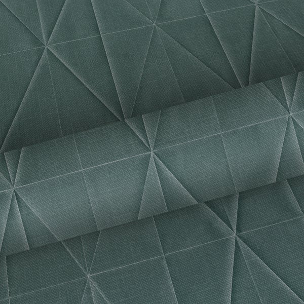 Walls4You Tapete 3D Muster Graublau - 53 cm x 10.05 m - 935336