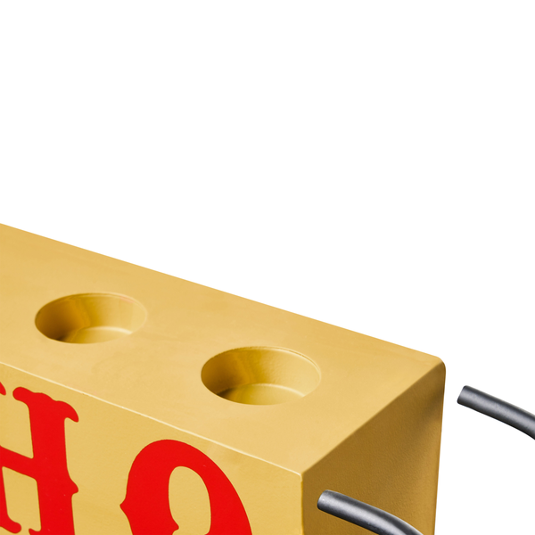 Biertischgarnitur-Tisch mit zwei Aussparungen und Metallfüßen