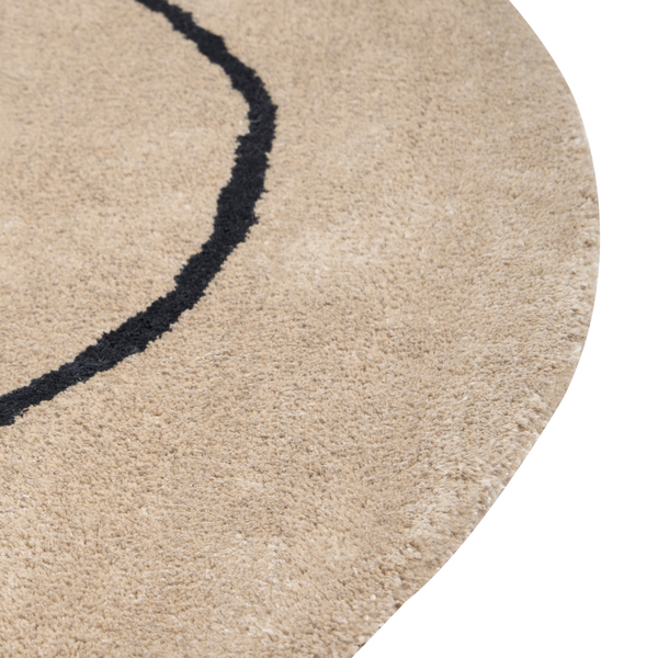 Teppich DIGRI Beige ø 200 cm Viskose