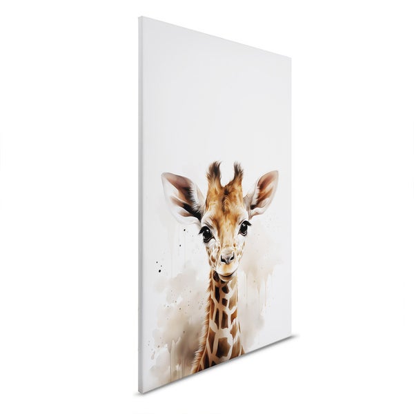 Leinwandbild mit einer Giraffe