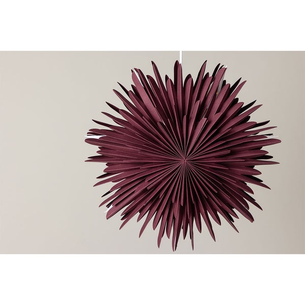 Sälen Weihnachtsstern mit Licht Papier Ø46 cm Pendelleuchte dunkelrot. 46 X 18 X 46 cm