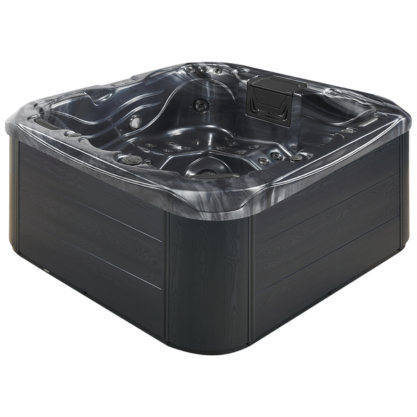 Outdoor Whirlwanne mit LED LASTARRIA Graphitgrau