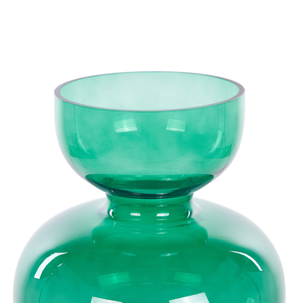 Blumenvase PALAIA Glas 27 cm Grün