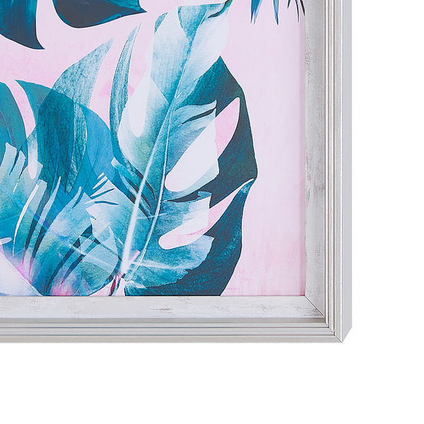 Gerahmtes Wandbild mit tropischen Blättern