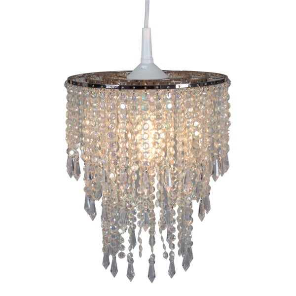 Hängeleuchte mit Kristallbehang