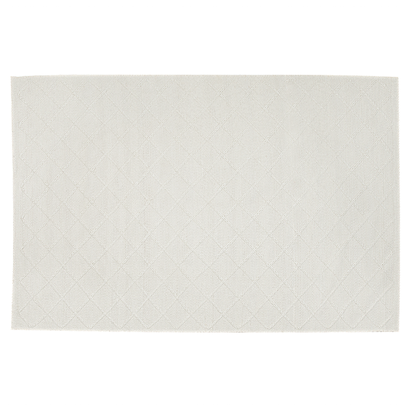 Teppich ELLEK Weiß 140 x 200 cm Wolle