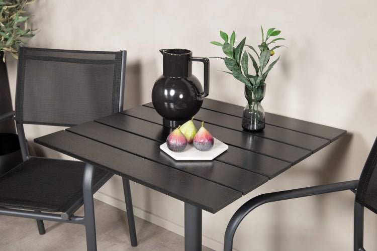 Colorado Cafétisch schwarz. 70 X 70 X 74 cm