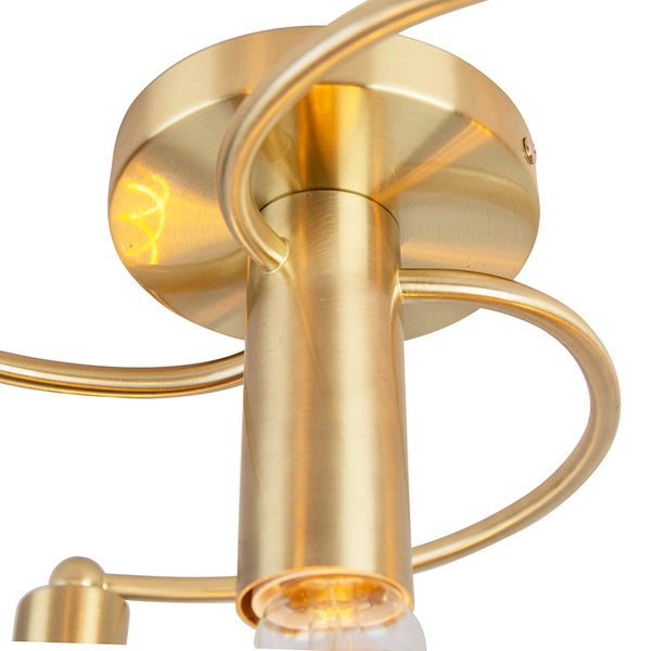 Art-Deco-Deckenleuchte Messing 4-flammig - Facile