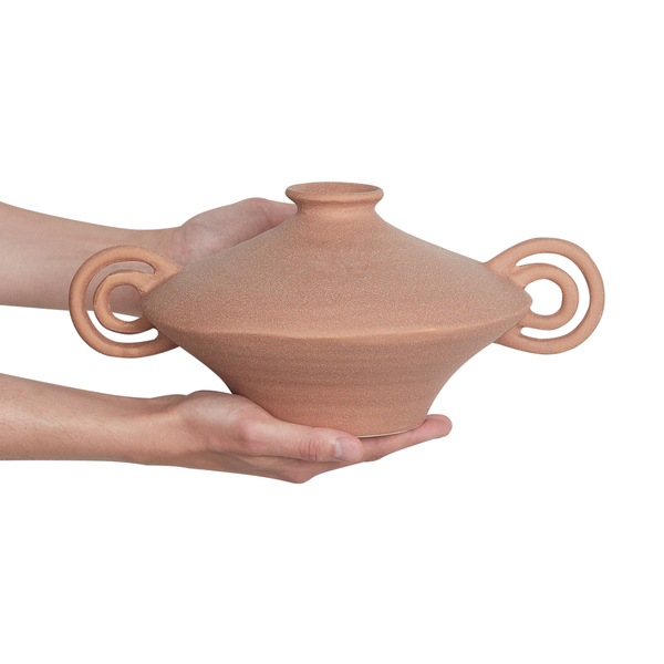 Blumenvase SURFPERCH Steinzeug 16 cm Hellbraun