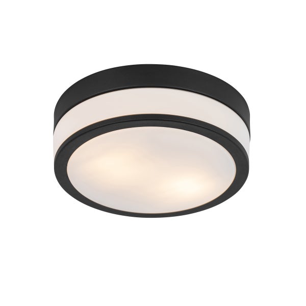 Moderne Außendeckenleuchte schwarz 28 cm IP44 - Flavi