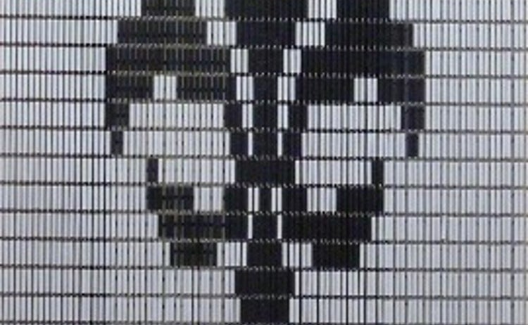Fliegenvorhang Kunststoffhülsen Französische Lilie - 90cm x 210cm