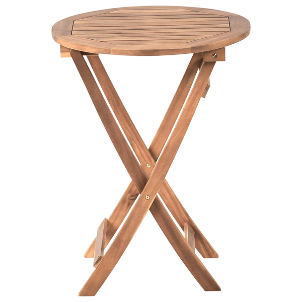 Bistro Set RIVAROTTA Akazienholz Braun / Schwarz