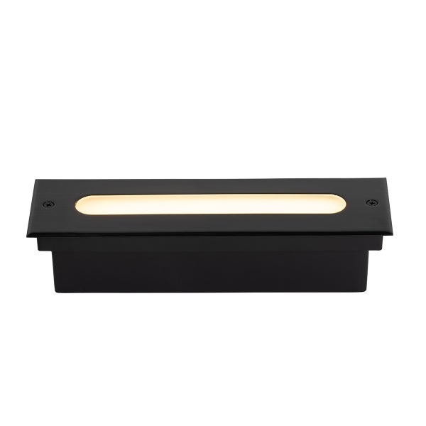 Moderner Bodenstrahler schwarz 30 cm inkl. LED IP65 - Eline