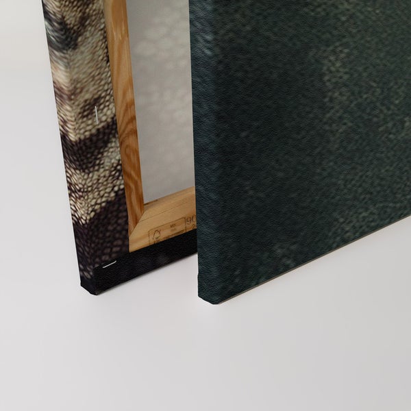 Rückseite einer Leinwand mit Holzrahmen