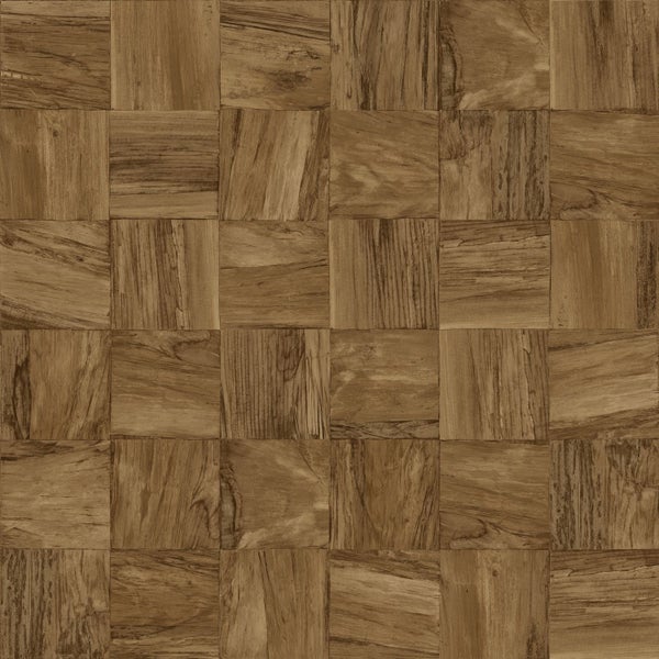 Origin Wallcoverings Tapete quadratische Holzstücke Braun - 50 x 900 cm - 347932
