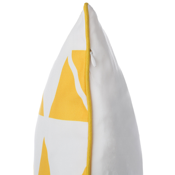 Dekokissen 2er Set PANSY 45 x 45 cm Gelb Geometrisches Muster