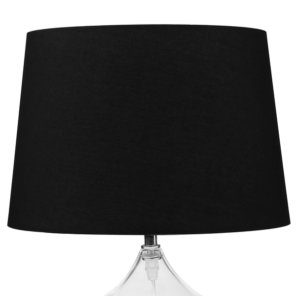 Tischleuchte OSUM Glas Schwarz