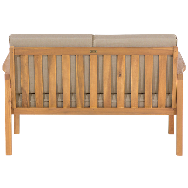 Lounge Set mit Tisch 4-Sitzer MANILA zertifiziertes Akazienholz Hellbraun