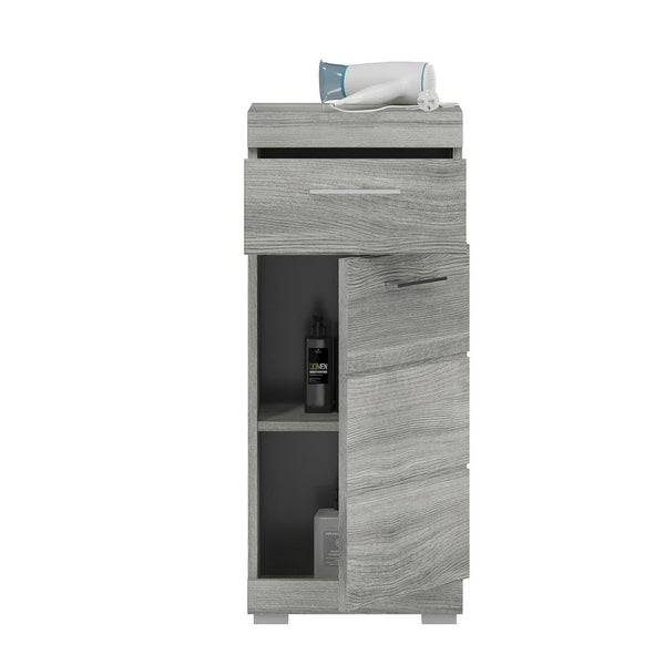 Soul Badschrank 1 Schublade 1 Tür Rauchglas. 37 X 31 X 88 cm