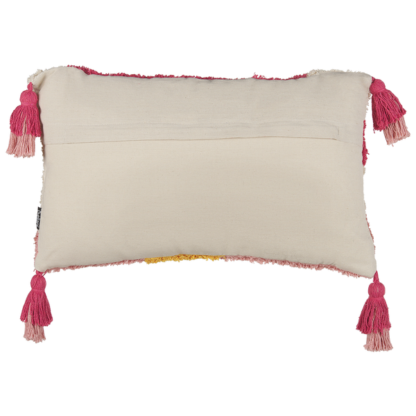 Dekokissen 2er Set ACTAEA Baumwolle 30 x 50 cm Rosa Blumenmuster
