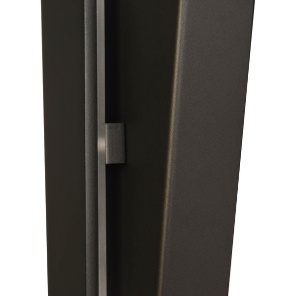 LED Wandleuchte TREVOR schwarz,  Wandlampe Metall und Kunststoff in Schwarz,, mit fest verbauten LEDs, Wandbeleuchtung innen 62 x 10 x 4,5 cm