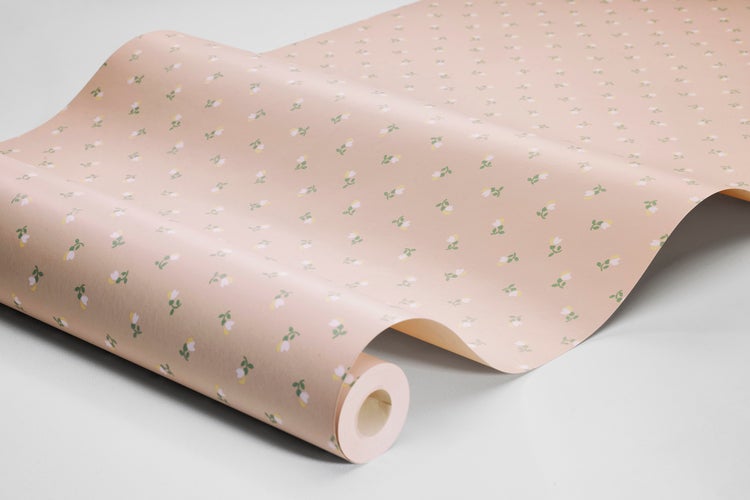 Borastapeter Tapete Blumen Rosa - 53 cm x 10.05 m - 662640