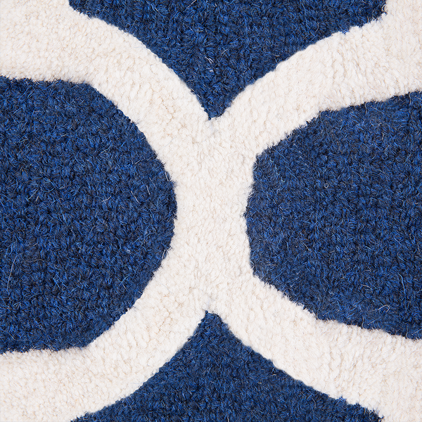 Teppich SILVAN Marineblau 160 x 230 cm Wolle