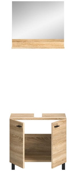 Badezimmerset mit Spiegel und Unterschrank