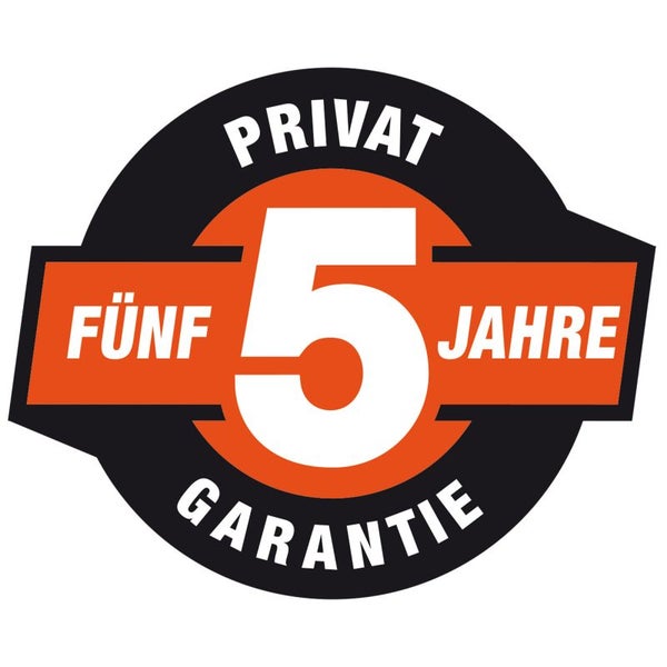 Fünf Jahre Garantie für Privatgebrauch