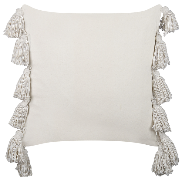 Dekokissen ROCHEA Baumwolle 45 x 45 cm Schwarz Streifenmuster