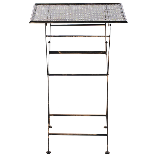 Garten Bartisch BORMIO 60 cm 60 cm Metall Schwarz