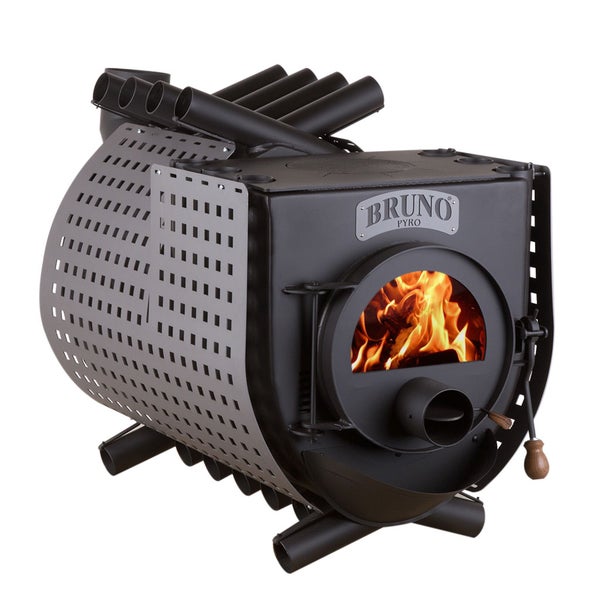 Bruno Pyko Holzofen mit Flammen
