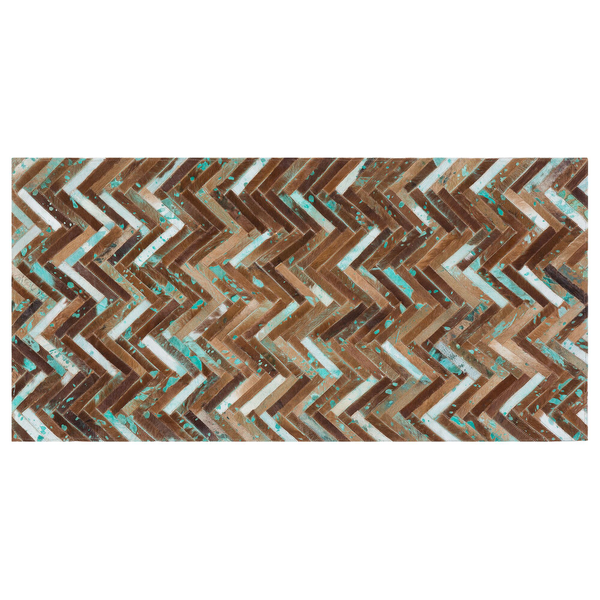 Teppich AMASYA Braun 80 x 150 cm Echtleder