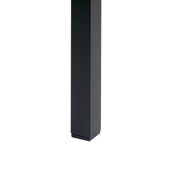 Gartentisch VERNIO 180 cm 90 cm Metall Braun / Schwarz