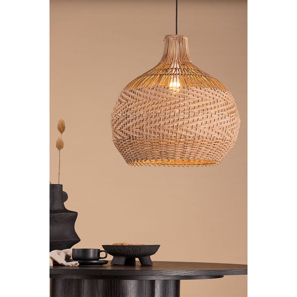 Bastia Beleuchtung Pendelleuchte 50x50x50cm natur. 50 X 50 X 50 cm
