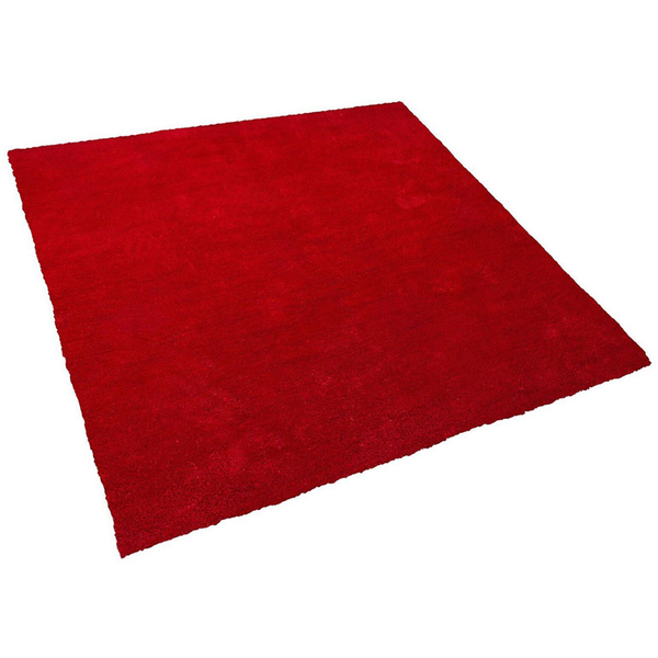 Teppich rot 200 x 200 cm Shaggy DEMRE