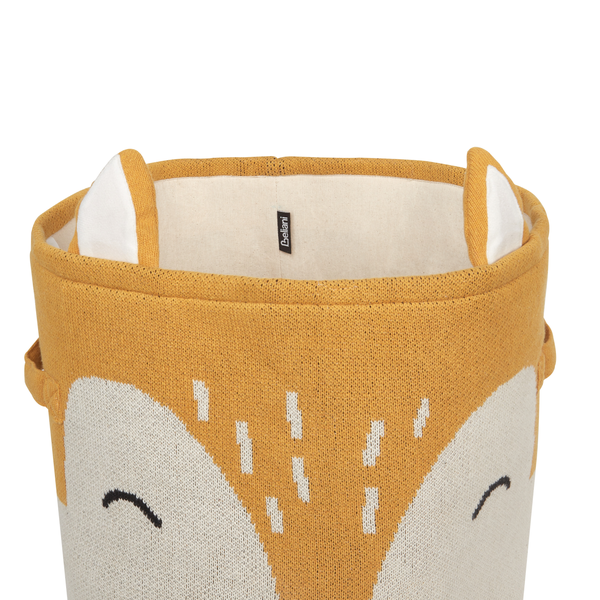 Textilkorb mit Fuchsmotiv