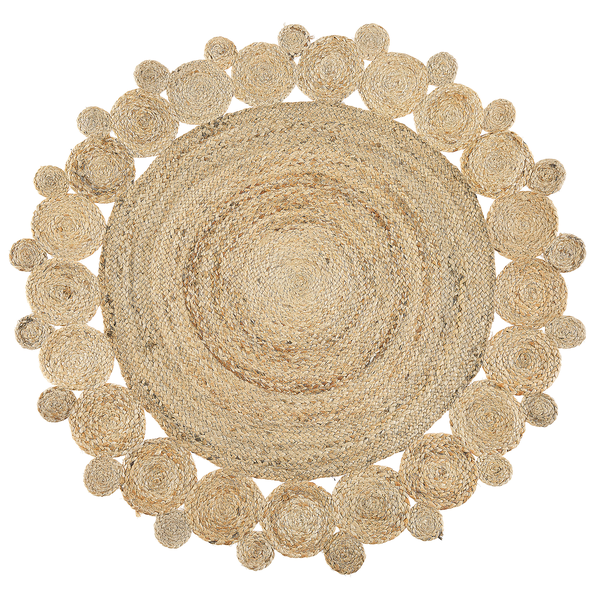 Teppich GOLGEN Beige ø 120 cm Jute