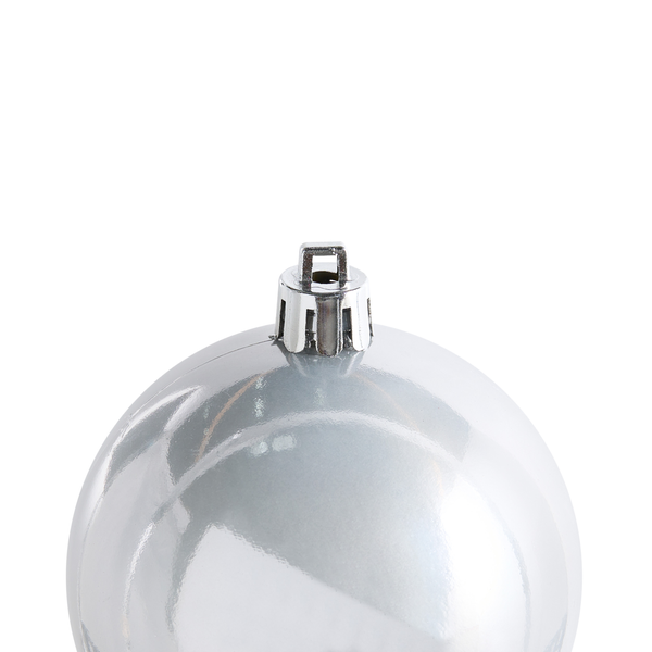 Silberne Christbaumkugel