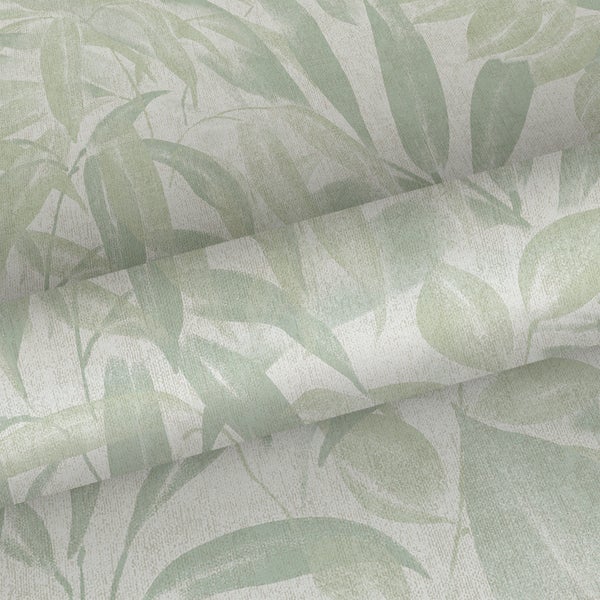 Sanders und Sanders Tapete Blätter Graugrün - 53 cm x 10 m - 640231
