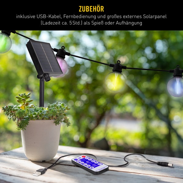 Solar-10er Lichterkette WW CADENA