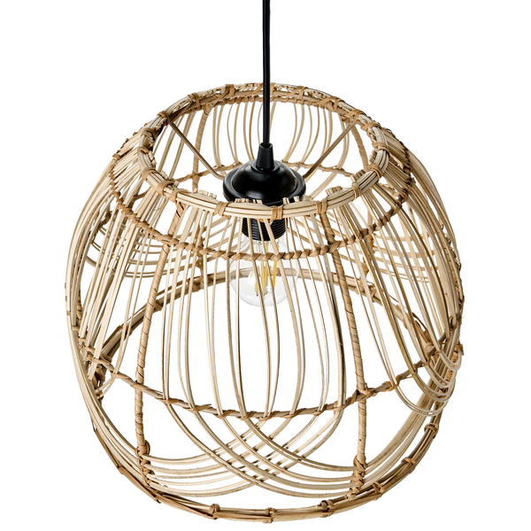 Hängeleuchte POSTRERO Rattan Naturfarben