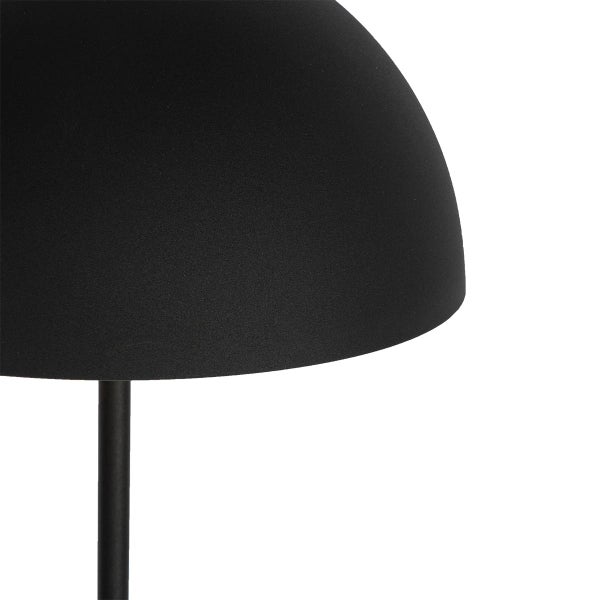 QAZQA - Modern AußenStehleuchte I Stehlampe I Standleuchte I Lampe I Leuchte schwarz wiederaufladbar 3-stufig dimmbar - Keira Touch-funktion Dimmer I Dimmbar I Außenbeleuchtung - Kunststoff Rund - I (